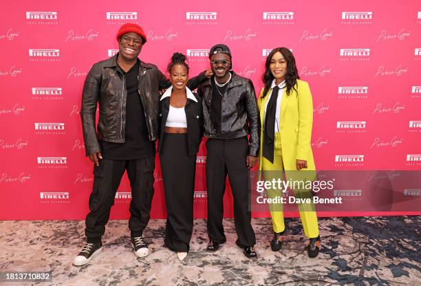 In this image released on November 30th Director Jeymes Samuel, Amanda Gorman, Prince Gyasi and Angela Bassett pose at a photocall to launch the 2024...