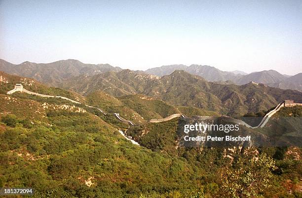 Chinesische Mauer , Nahe Beijing, Peking, Hauptstadt von China, Asien, Reise, UNESCO Welt-Kultur-Erbe, Landschaft, Gebirge, MW, P.-Nr: 2154/2007, ;