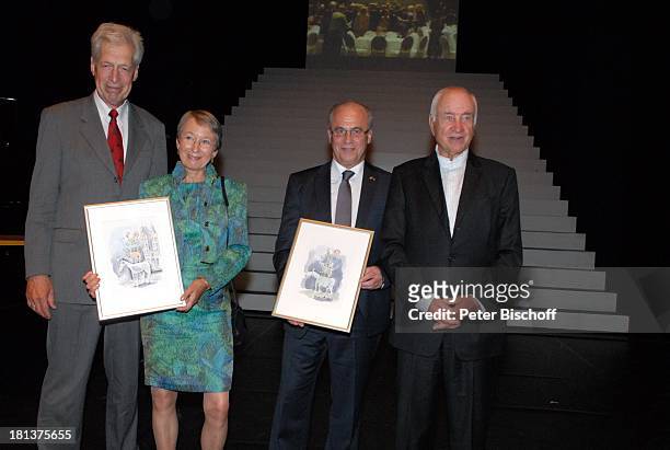 Dr. Henning Scherf , Brigitte Boehme , Manfred Mueller , Armin Mueller-Stahl , 1. Verleihung des "Bremer Stadtmusikantenpreis", "Theater am...