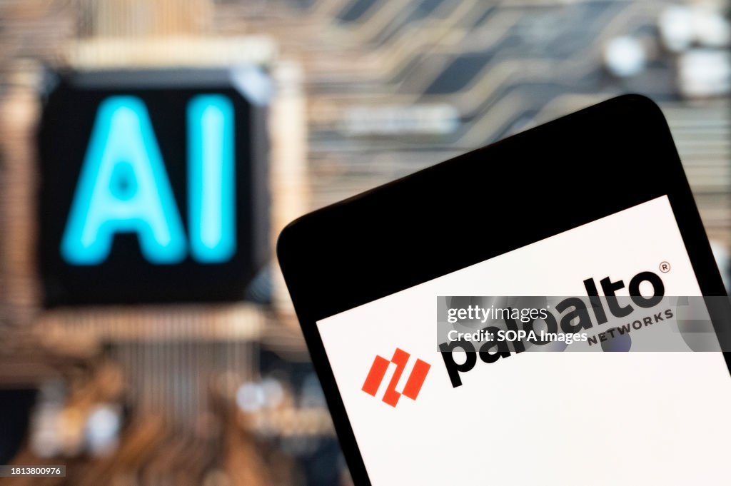 In this photo illustration, the American multinational...