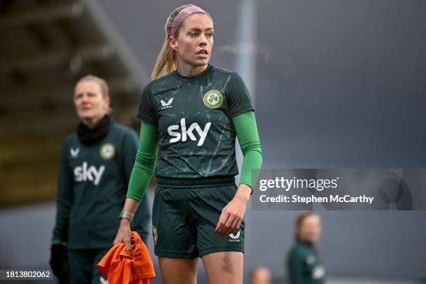 Dublin , Ireland - 30 November 2023; Denise O'Sullivan during a Republic of Ireland women training session at Tallaght Stadium in Dublin.