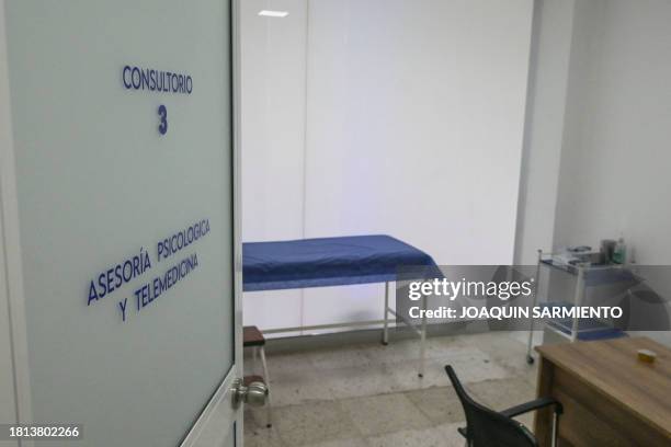 View of a room at a newly inaugurated clinic for HIV/AIDS patients in Cali, Colombia, on November 30, 2023. The clinic Tu Salud Global, the first in...