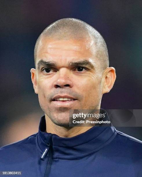 Pepe of FC Porto during the UEFA Champions League match, Group H, between FC Barcelona and FC Porto played at Lluis Companys Stadium on November 28,...