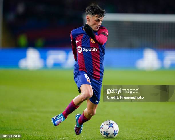 Pedro Gonzalez Pedri of FC Barcelona during the UEFA Champions League match, Group H, between FC Barcelona and FC Porto played at Lluis Companys...
