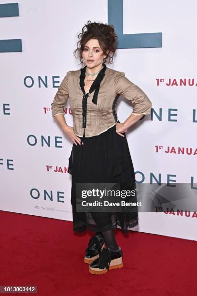 Helena Bonham Carter attends a special screening of "One Life" at the Picturehouse Central on November 30, 2023 in London, England.