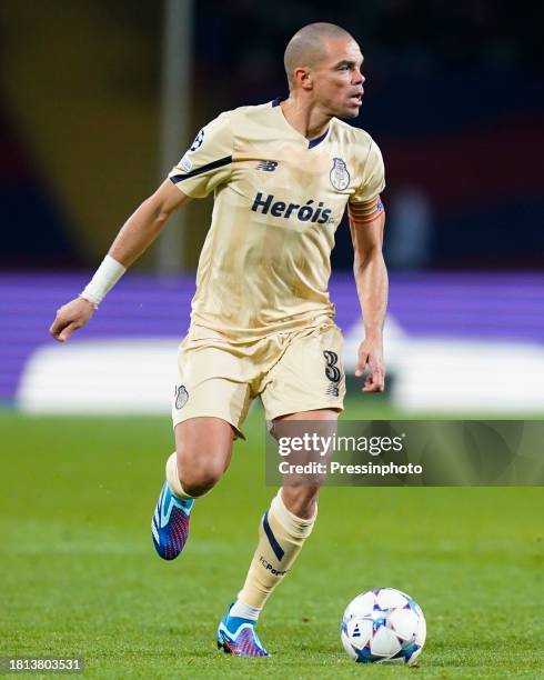 Pepe of FC Porto during the UEFA Champions League match, Group H, between FC Barcelona and FC Porto played at Lluis Companys Stadium on November 28,...