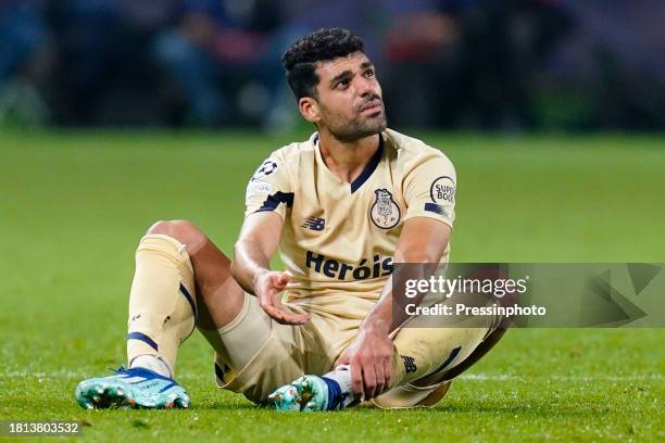 Mehdi Taremi of FC Porto during the UEFA Champions League match, Group H, between FC Barcelona and FC Porto played at Lluis Companys Stadium on...