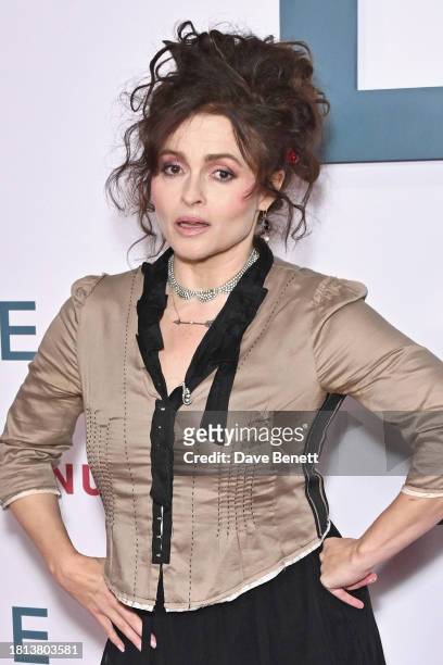 Helena Bonham Carter attends a special screening of "One Life" at the Picturehouse Central on November 30, 2023 in London, England.