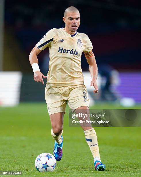 Pepe of FC Porto during the UEFA Champions League match, Group H, between FC Barcelona and FC Porto played at Lluis Companys Stadium on November 28,...