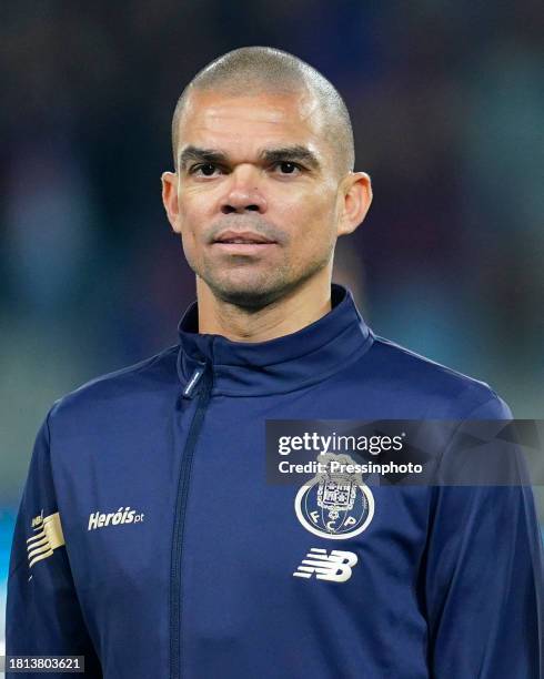 Pepe of FC Porto during the UEFA Champions League match, Group H, between FC Barcelona and FC Porto played at Lluis Companys Stadium on November 28,...