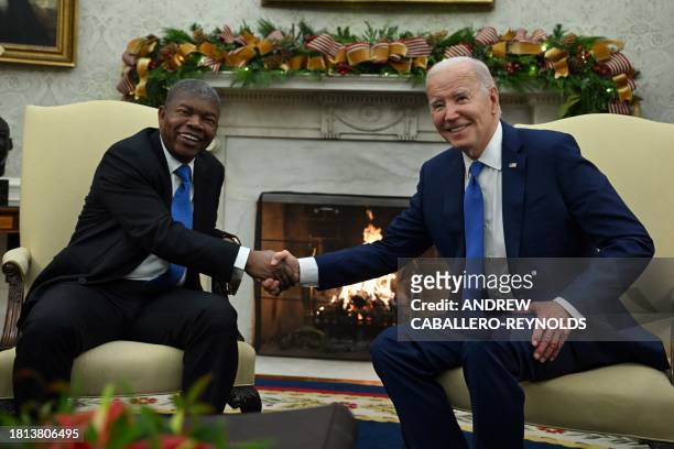 DC: President Biden Meets With Angolan President Goncalves Lourenco At White House