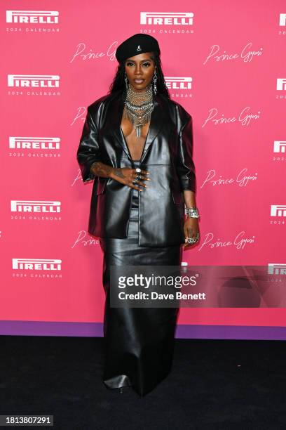 Tiwa Savage attends the Launch Gala for the 2024 Pirelli Calendar by Prince Gyasi at Magazine London on November 30, 2023 in London, England.