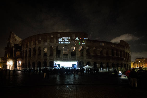 ITA: The Colosseum Illuminated For The Abolition Of The Death Penalty Worldwide