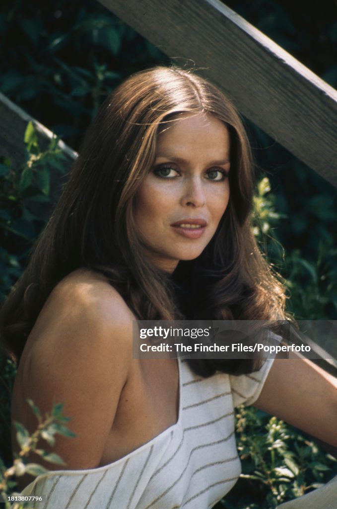 American actress and model Barbara Bach, best known for her role as