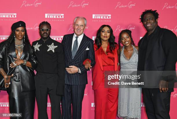 Tiwa Savage, Prince Gyasi, Marco Tronchetti Provera, Pirelli Executive Vice Chairman,, Angela Bassett, Amanda Gorman and Director Jeymes Samuel...