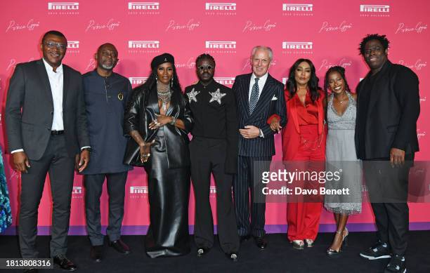 Marcel Desailly, The Royal Ambassador HRH Oheneba Yaw Otchere, Tiwa Savage, Prince Gyasi, Marco Tronchetti Provera, Pirelli Executive Vice Chairman,,...