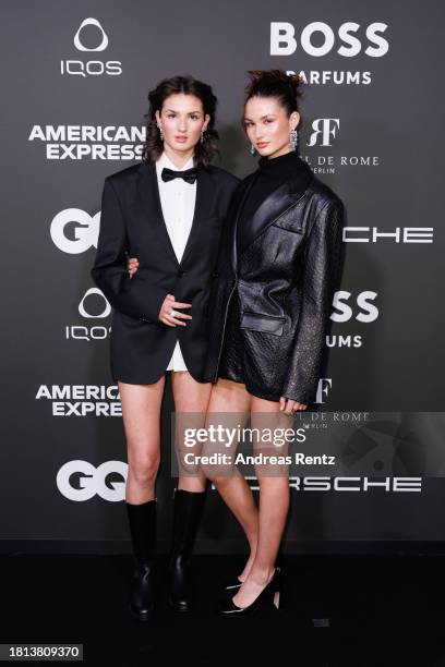 Aleandra Frerk and Angelina Frerk attend the 25th GQ Men of the Year Awards 2023 at The Tunnel on November 30, 2023 in Berlin, Germany.