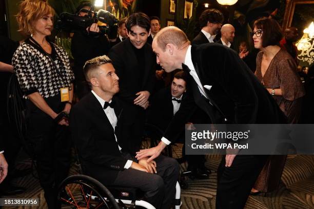 Prince William, Prince of Wales attends the Royal Variety Performance at the Royal Albert Hall on November 30, 2023 in London, England.