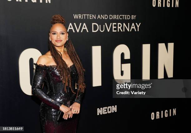 Ava DuVernay at the New York premiere of "Origin" held at Alice Tully Hall on November 30, 2023 in New York, New York.