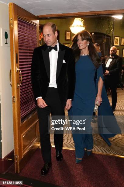 Prince William, Prince of Wales and Catherine, Princess of Wales attend the Royal Variety Performance at the Royal Albert Hall on November 30, 2023...