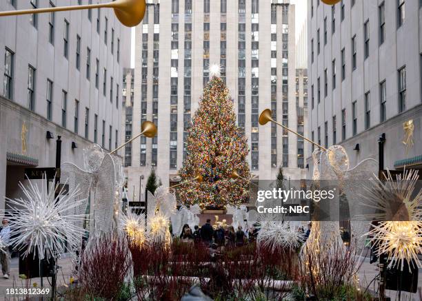 The Rockefeller Center Christmas tree on Thursday, November 30, 2023 --