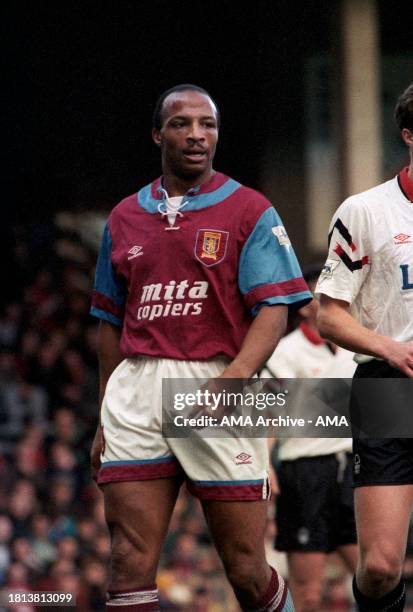 Cyrille Regis of Aston Villa during the FA Carling Premiership match between Aston Villa v Nottingham Forest at Villa Park on 12 December 1993 in...