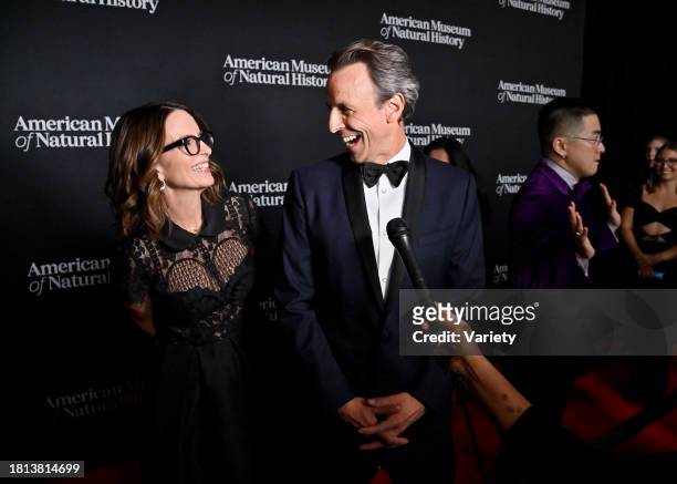 Tina Fey and Seth Meyers at the American Museum of Natural History's 2023 Museum Gala held on November 30, 2023 in New York, New York.