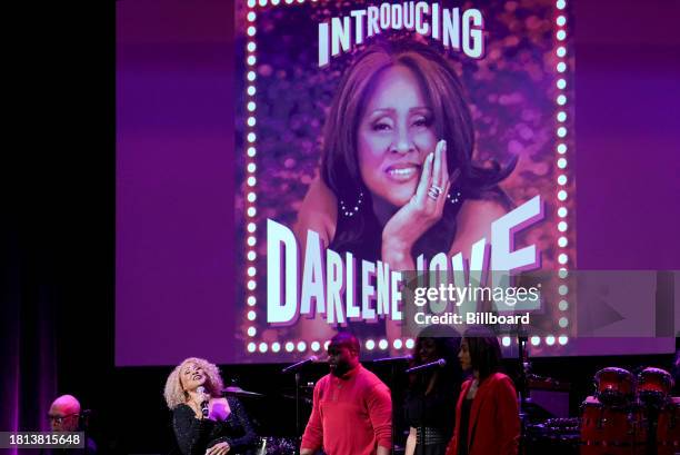 Darlene Love performs onstage at the DARLENE LOVE: Love for the Holidays event at The Town Hall on November 30, 2023 in New York, New York.