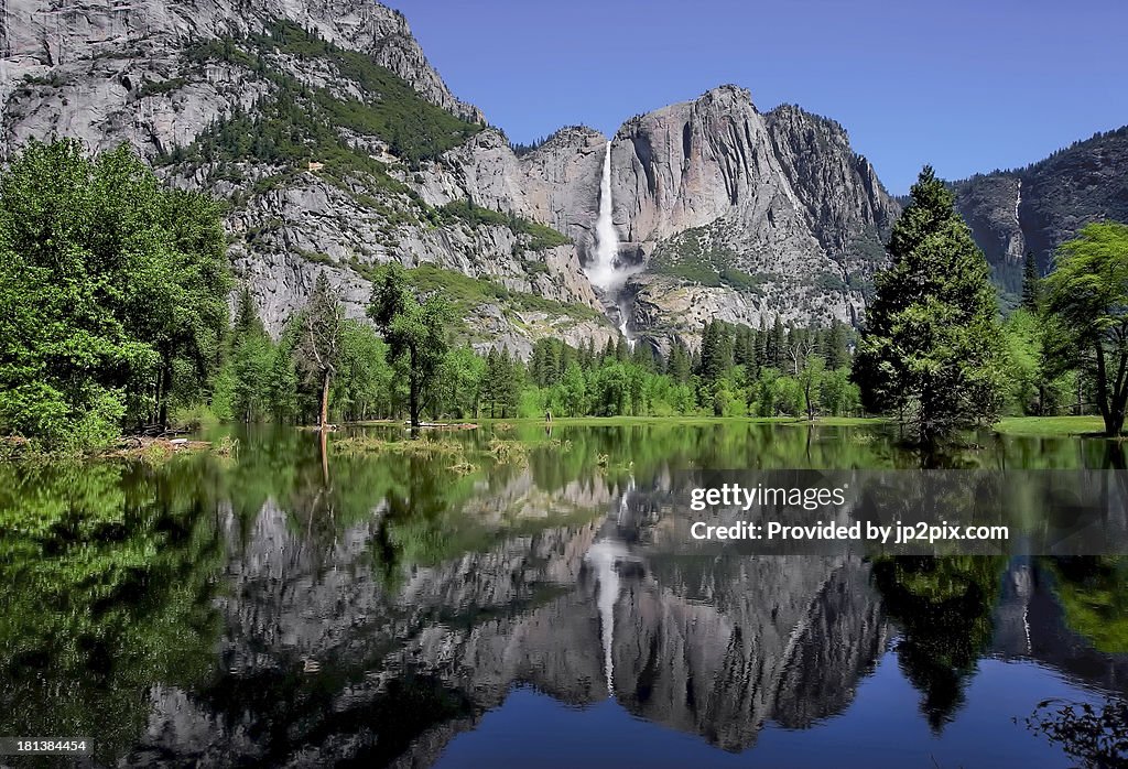Yosemite Falls Reflection