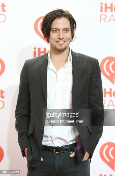 Jackson Rathbone arrives at the iHeartRadio Music Festival - press room held at MGM Grand Arena on September 20, 2013 in Las Vegas, Nevada.