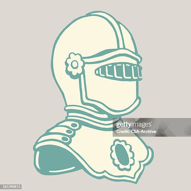 armor helmet - traditional helmet stock illustrations