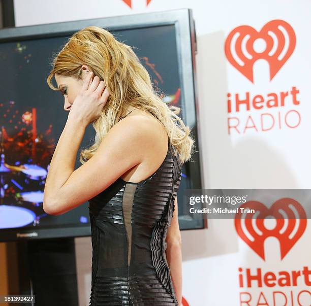 Ashley Greene arrives at the iHeartRadio Music Festival - press room held at MGM Grand Arena on September 20, 2013 in Las Vegas, Nevada.