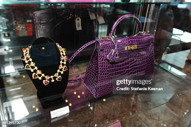 General View of Heritage Auctions Kicks Off First Ever Beverly Hills Boutique Jewelry And Designer Bags Auction on September 20, 2013 in Los Angeles,...