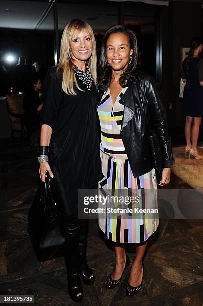 Julia Sorkin and Alison Swan Teitel attend Heritage Auctions Kicks Off First Ever Beverly Hills Boutique Jewelry And Designer Bags Auction on...