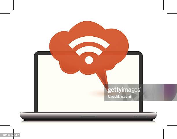 web - desktop computer white background stock illustrations
