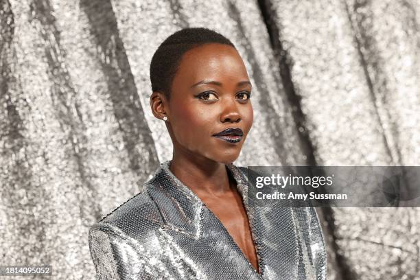 Lupita Nyong'o attends the World Premiere of "Renaissance: A Film By Beyoncé" at Samuel Goldwyn Theater on November 25, 2023 in Beverly Hills,...