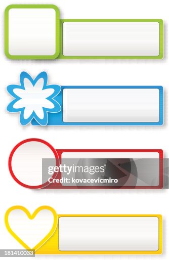 Paper Stickers High-Res Vector Graphic - Getty Images