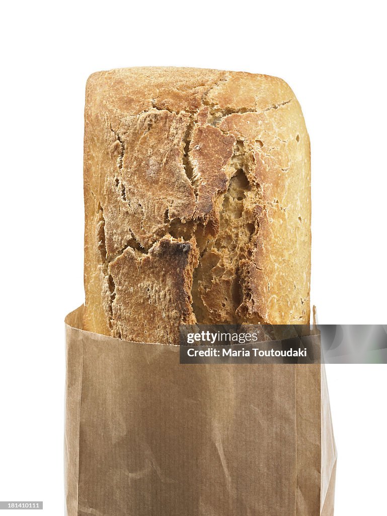 Loaf in paper bag