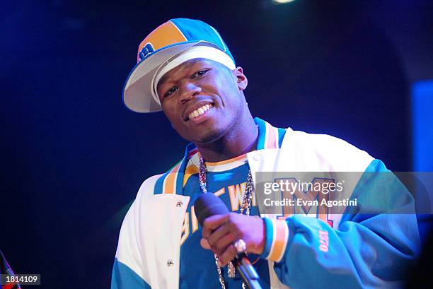 Photo 50c Rpper Rapper 50 Cent performs on MTV's Direct Effect at MTV studios... News ...