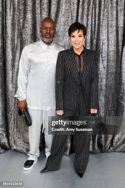 Corey Gamble and Kris Jenner attend the World Premiere of "Renaissance: A Film By Beyoncé" at Samuel Goldwyn Theater on November 25, 2023 in Beverly...