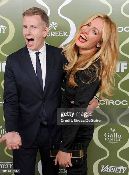 Personalities Cat Deeley and Patrick Kielty arrive at the Variety and Women In Film Pre-Emmy Party at Scarpetta on September 20, 2013 in Beverly...