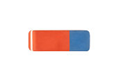eraser on white background with clipping path