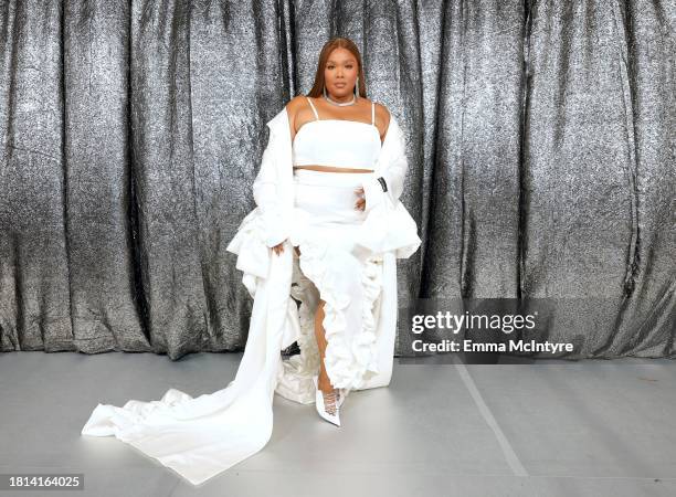 Lizzo attends the World Premiere of "Renaissance: A Film By Beyoncé" at Samuel Goldwyn Theater on November 25, 2023 in Beverly Hills, California.