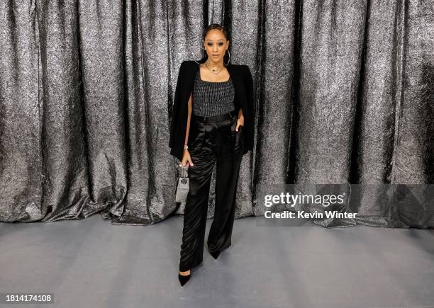 Tia Mowry attends the World Premiere of "Renaissance: A Film By Beyoncé" at Samuel Goldwyn Theater on November 25, 2023 in Beverly Hills, California.