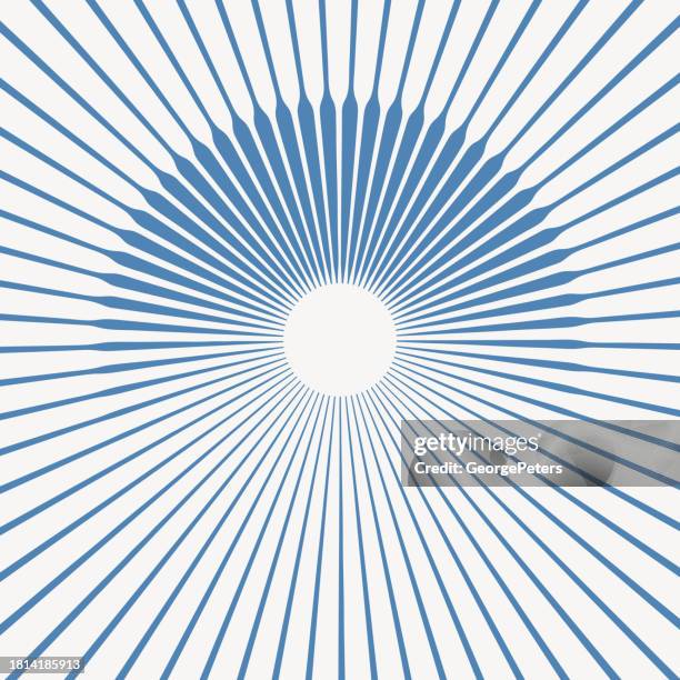 circle border - frame with light beams - laser engraving stock illustrations