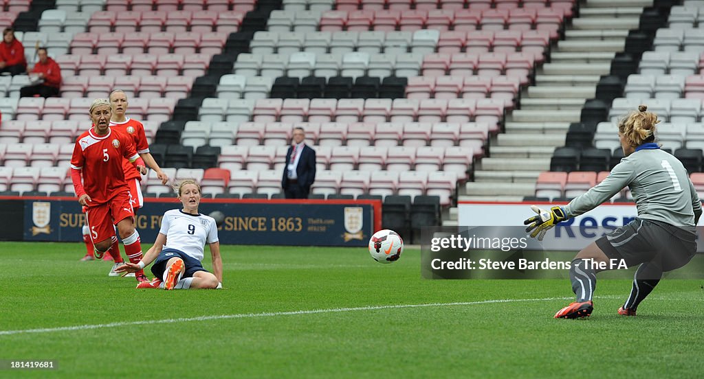 England v Belarus - Women's World Cup Qualifier