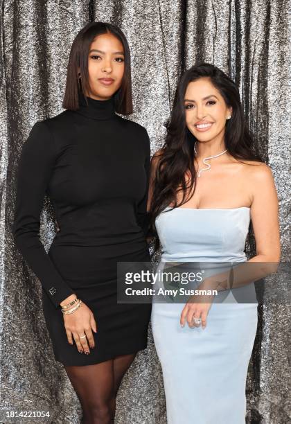 Natalia Bryant and Vanessa Bryant attend the World Premiere of "Renaissance: A Film By Beyoncé" at Samuel Goldwyn Theater on November 25, 2023 in...