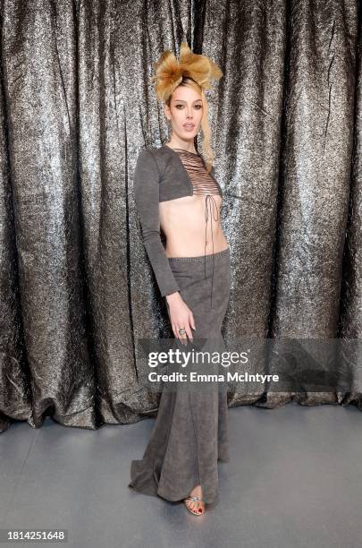 Gigi Goode attends the World Premiere of "Renaissance: A Film By Beyoncé" at Samuel Goldwyn Theater on November 25, 2023 in Beverly Hills, California.