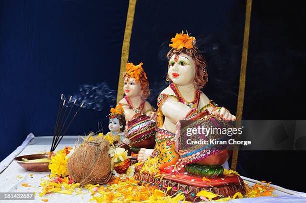 india - hindu god krishna stock-fotos und bilder