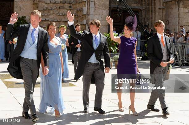 Felix Lademacher, Princess Alexandra Of Luxembourg, Prince Sebastien Of Luxembourg, Princess Tessy Of Luxembourg and Prince Louis Of Luxembourg...